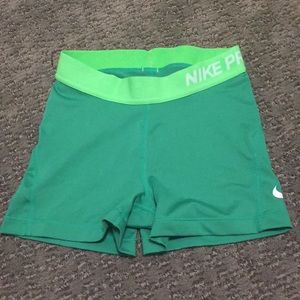Nike pro spandex shorts